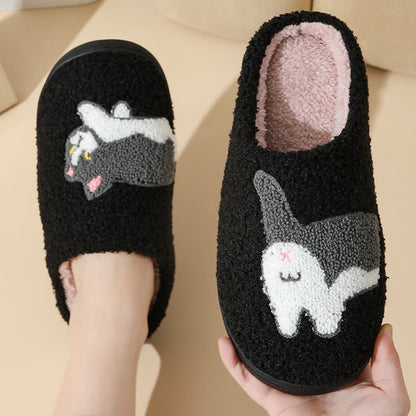 Pantoufles vache chat grandes tailles - image 1
