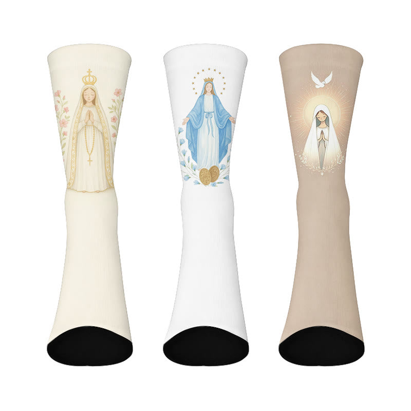 Chaussettes Jésus - Multicolore - EU37-44(US4-10) - image 1