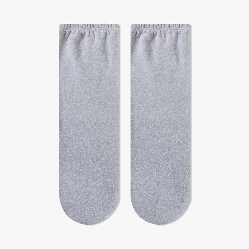 Chaussettes de nuit hautes en peluche bouclée - Gris - EU36-40(US3-7) - image 3