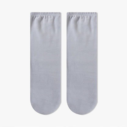 Chaussettes de nuit hautes en peluche bouclée - Gris - EU36-40(US3-7) - image 3