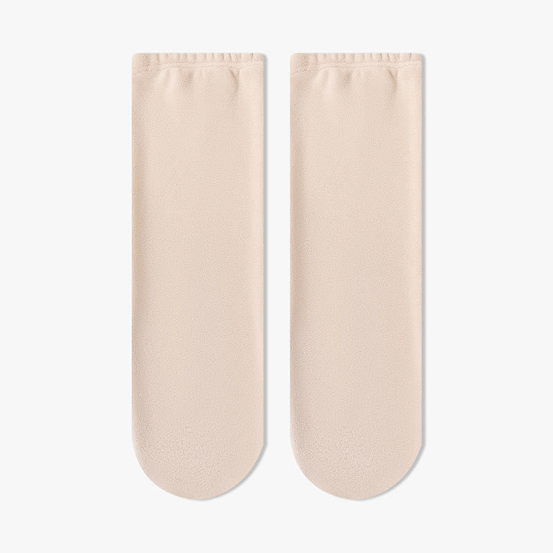 Chaussettes de nuit hautes en peluche bouclée - Nu - EU36-40(US3-7) - image 8