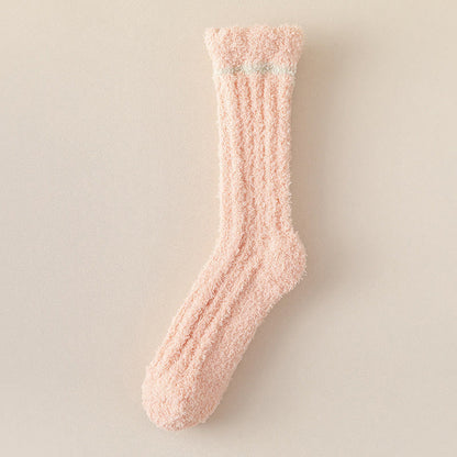 Chaussettes de nuit douces et agréables au toucher (4 paires) - Rose - EU36-40(US3-7) - image 17