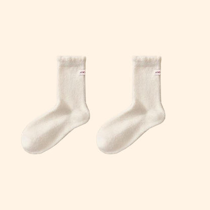 Chaussettes de sommeil souples et douces (3 paires) - Blanc - EU36-43(US3-9) - image 9
