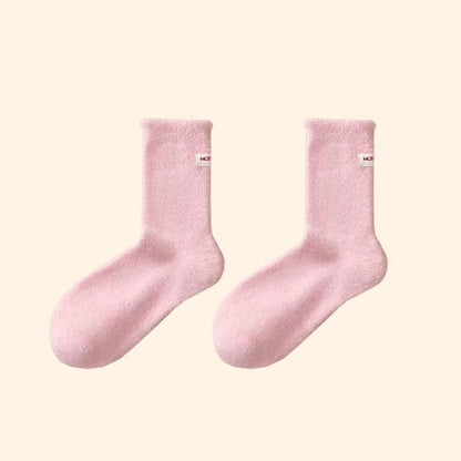 Chaussettes de sommeil souples et douces (3 paires) - Rose clair - EU36-43(US3-9) - image 11