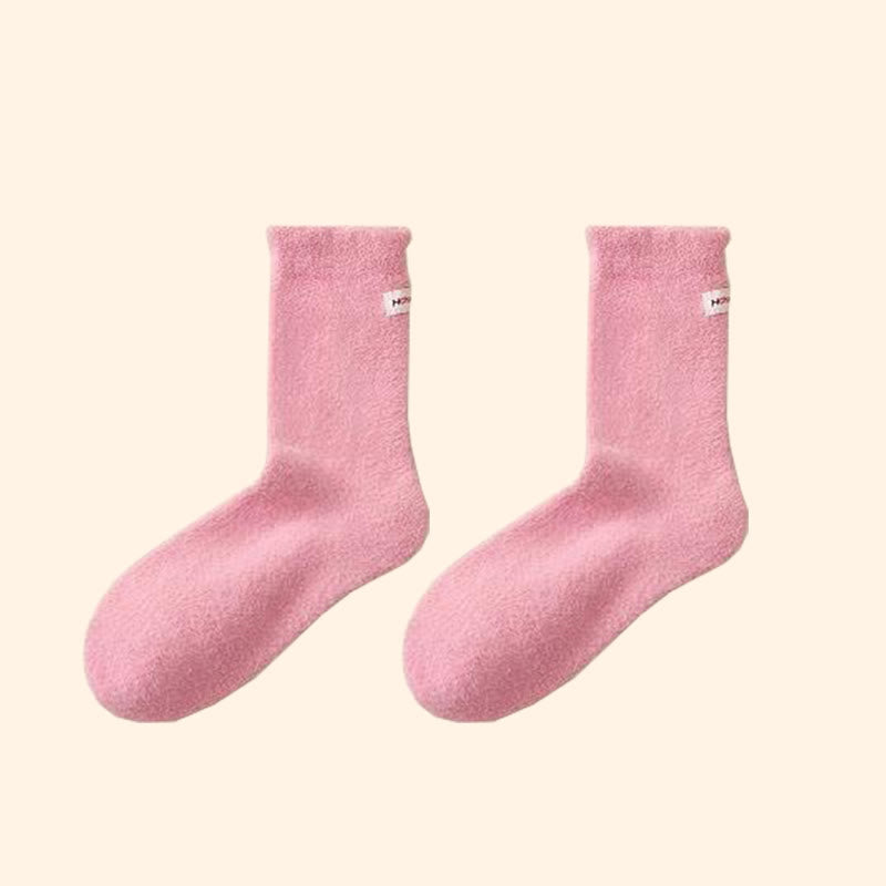 Chaussettes de sommeil souples et douces (3 paires) - Rose - EU36-43(US3-9) - image 13