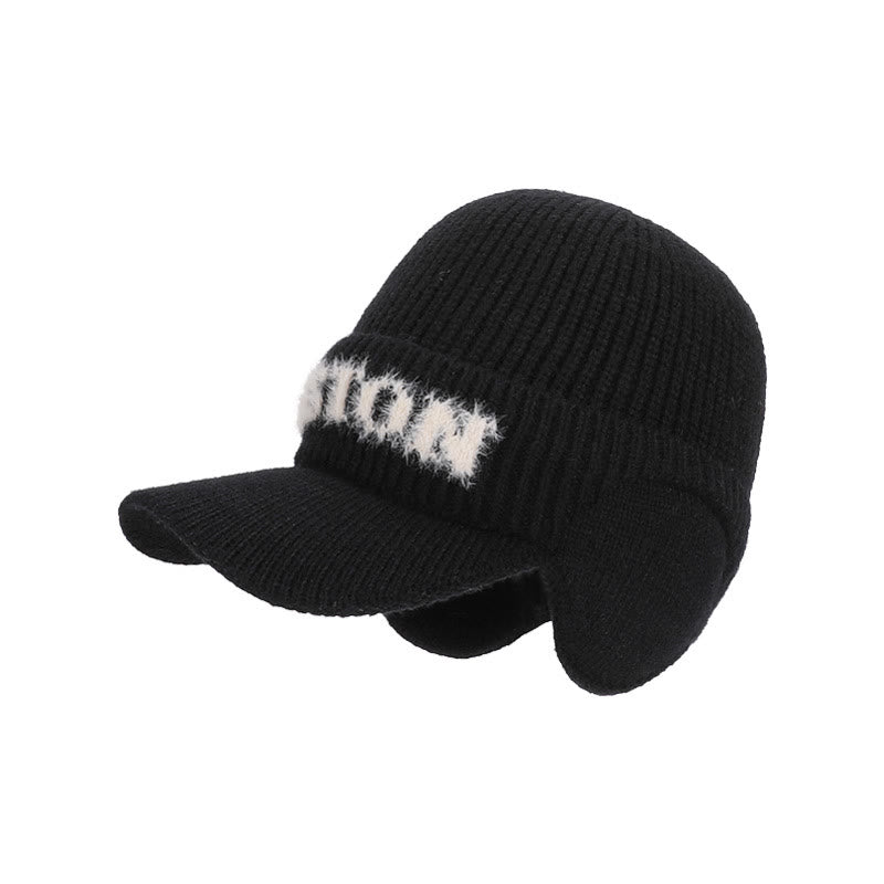 Bonnet chaud Plusoc Alphabet - Noir - One Size - image 11
