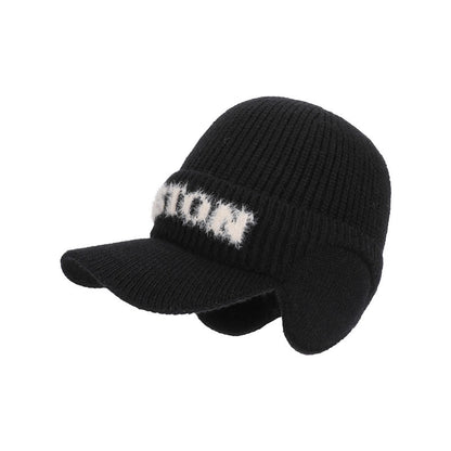 Bonnet chaud Plusoc Alphabet - Noir - One Size - image 11