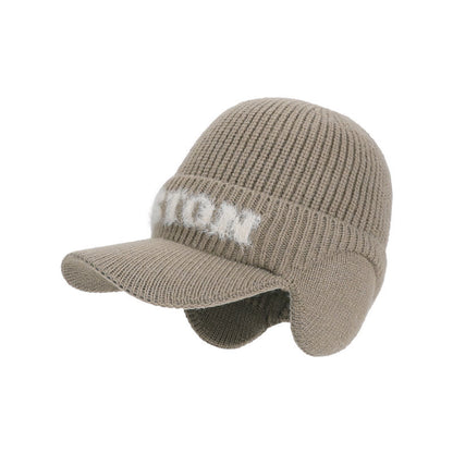 Bonnet chaud Plusoc Alphabet - Kaki - One Size - image 14