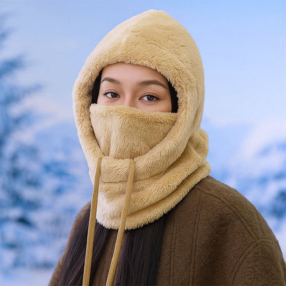 Écharpe à capuche épaisse et coupe-vent - Kaki - One Size - image 5