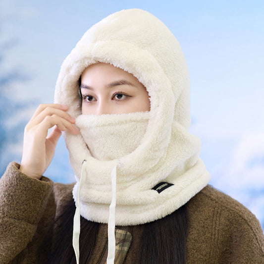 Écharpe à capuche épaisse et coupe-vent - Blanc - One Size - image 0