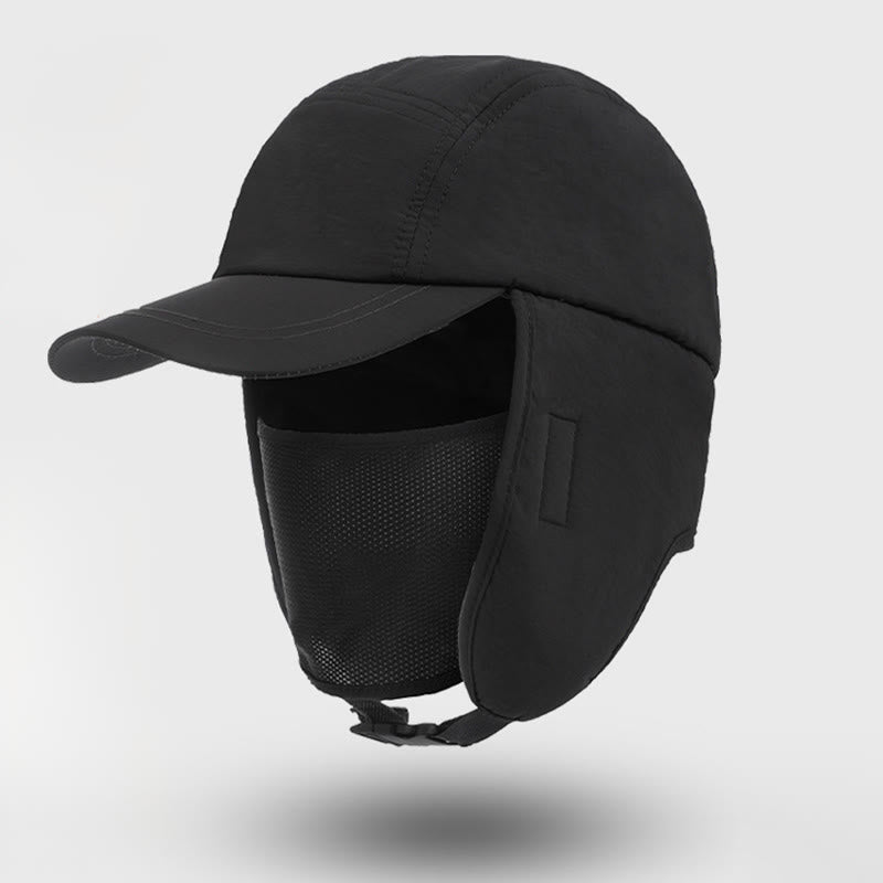 Chapeau imperméable de style sportif - Noir - One Size - image 1