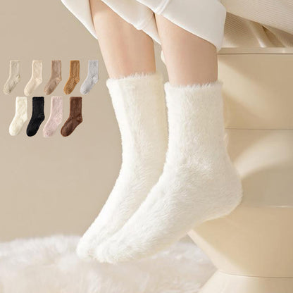 Chaussettes de nuit unies au style polyvalent (3 paires) - image 0