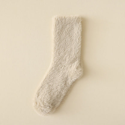 Chaussettes de nuit unies au style polyvalent (3 paires) - Abricot - EU36-43(US3-9) - image 18