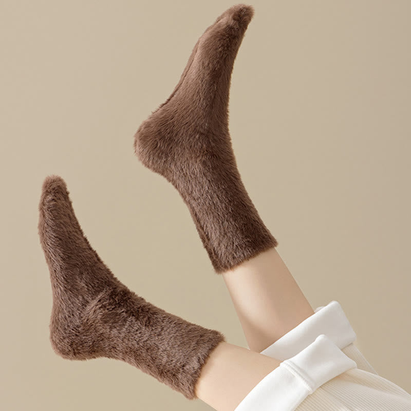 Chaussettes de nuit unies au style polyvalent (3 paires) - image 6