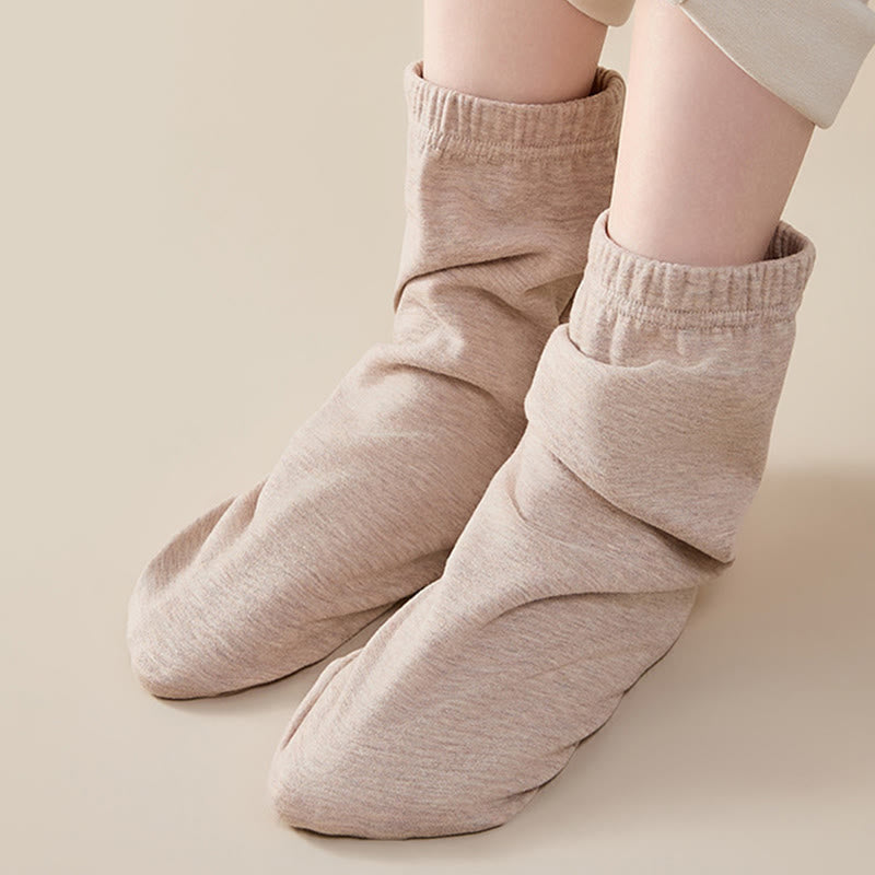 Chaussettes de nuit renforcées et hypoallergéniques - Kaki - UE36-44 (US3-10) - image 4