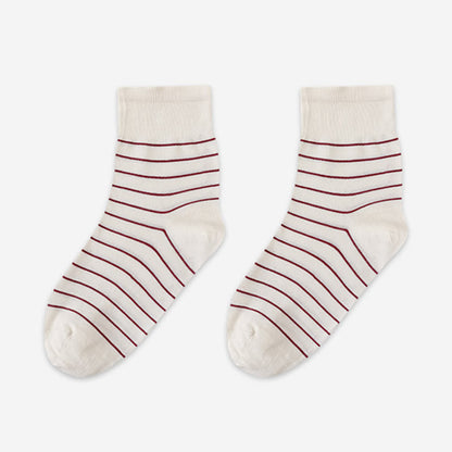 Chaussettes de nuit en coton à rayures (5 paires) - Blanc - EU36-40(US3-7) - image 16