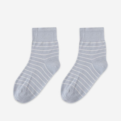 Chaussettes de nuit en coton à rayures (5 paires) - Bleu - EU36-40(US3-7) - image 14