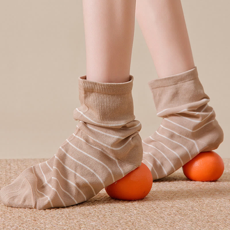 Chaussettes de nuit en coton à rayures (5 paires) - image 10