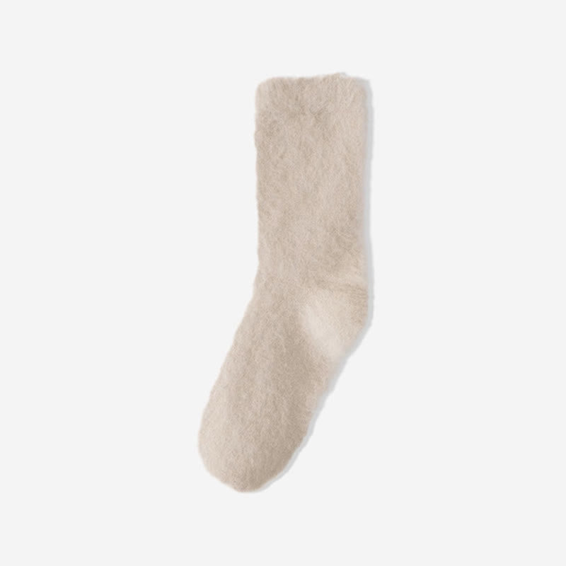 Chaussettes de nuit épaisses et moelleuses (3 paires) - Chameau - UE36-39 (US3-6) - image 7