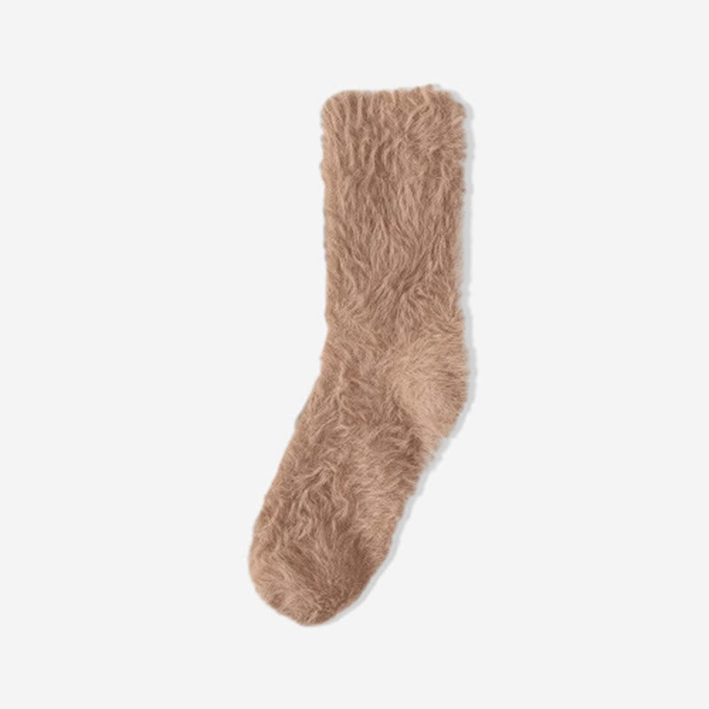 Chaussettes de nuit épaisses et moelleuses (3 paires) - Café - UE36-39 (US3-6) - image 11