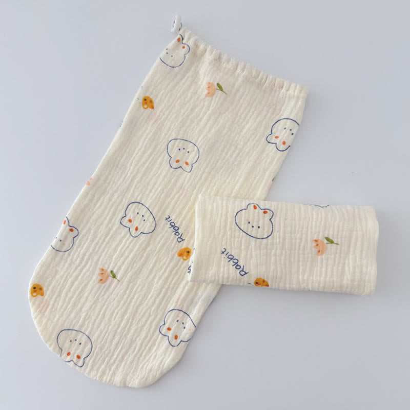 Chaussettes de nuit ajustables en coton doux pour la peau - Lapin - L - image 2
