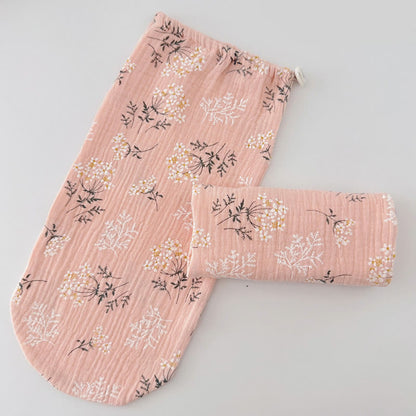 Chaussettes de nuit ajustables en coton doux pour la peau - Rose - L - image 5