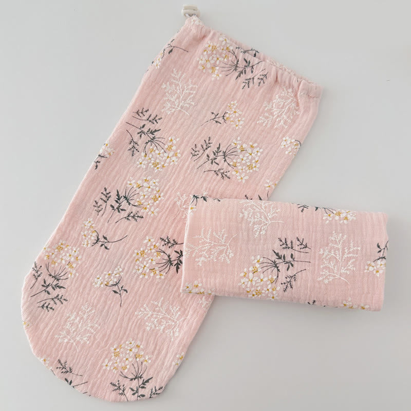 Chaussettes de nuit ajustables en coton doux pour la peau - Rose clair - L - image 6
