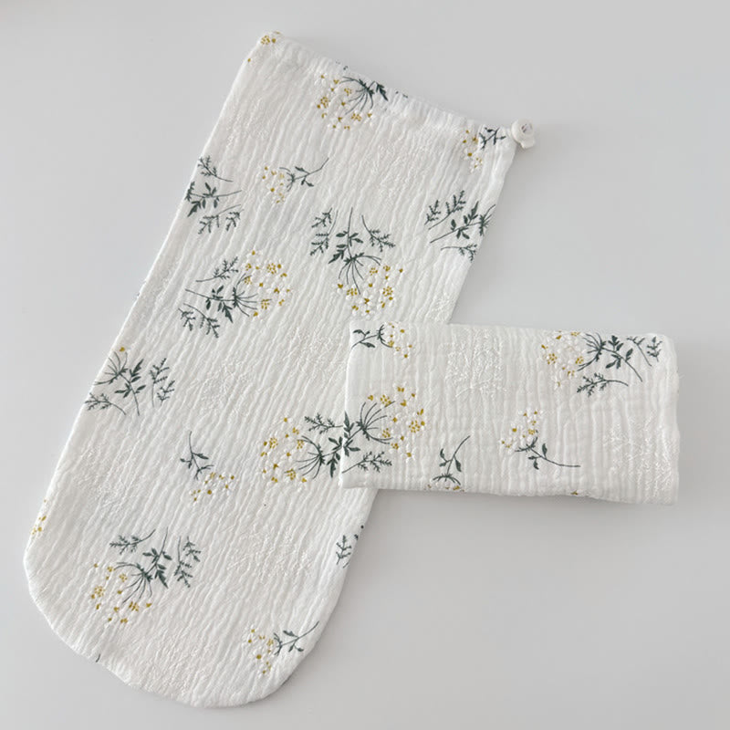 Chaussettes de nuit ajustables en coton doux pour la peau - Fleur - L - image 3