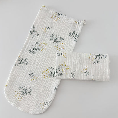Chaussettes de nuit ajustables en coton doux pour la peau - Fleur - L - image 3