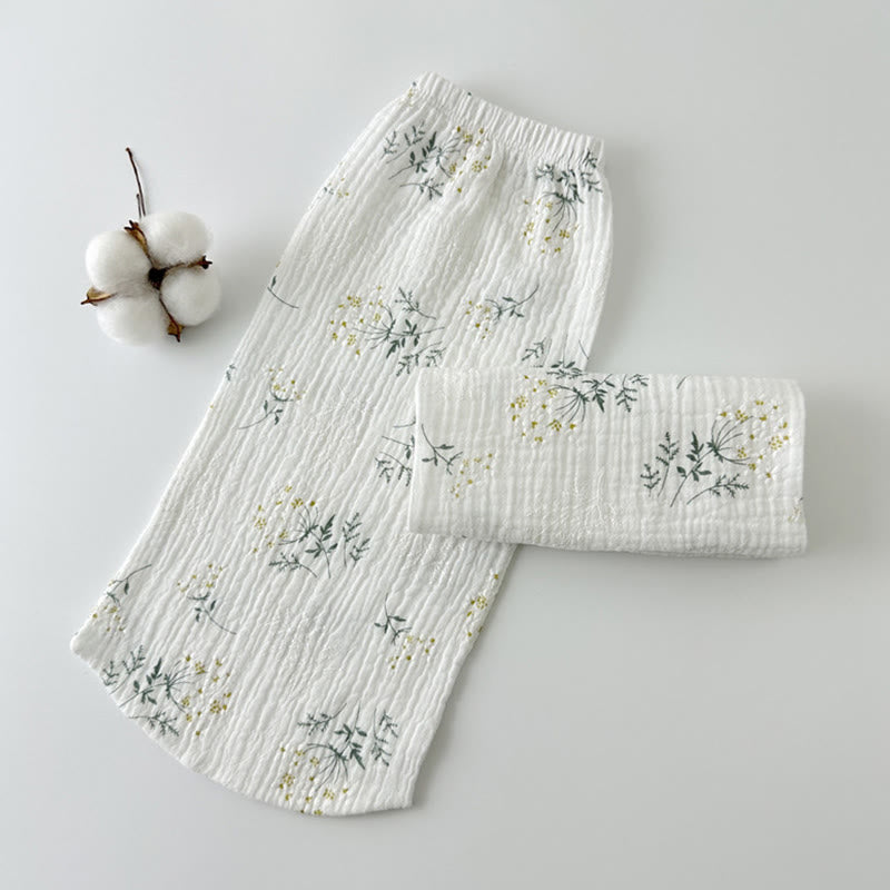 Chaussettes de nuit en coton doux et hypoallergénique - Fleur - L - image 4