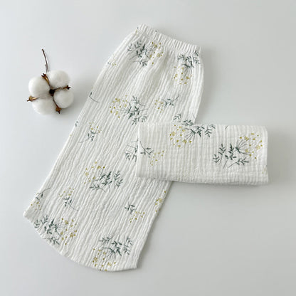Chaussettes de nuit en coton doux et hypoallergénique - Fleur - L - image 4