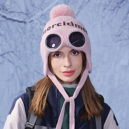 Bonnet chaud coupe-vent avec lunettes de protection - image 7