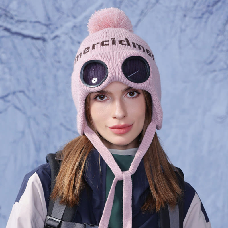 Bonnet chaud coupe-vent avec lunettes de protection - image 7