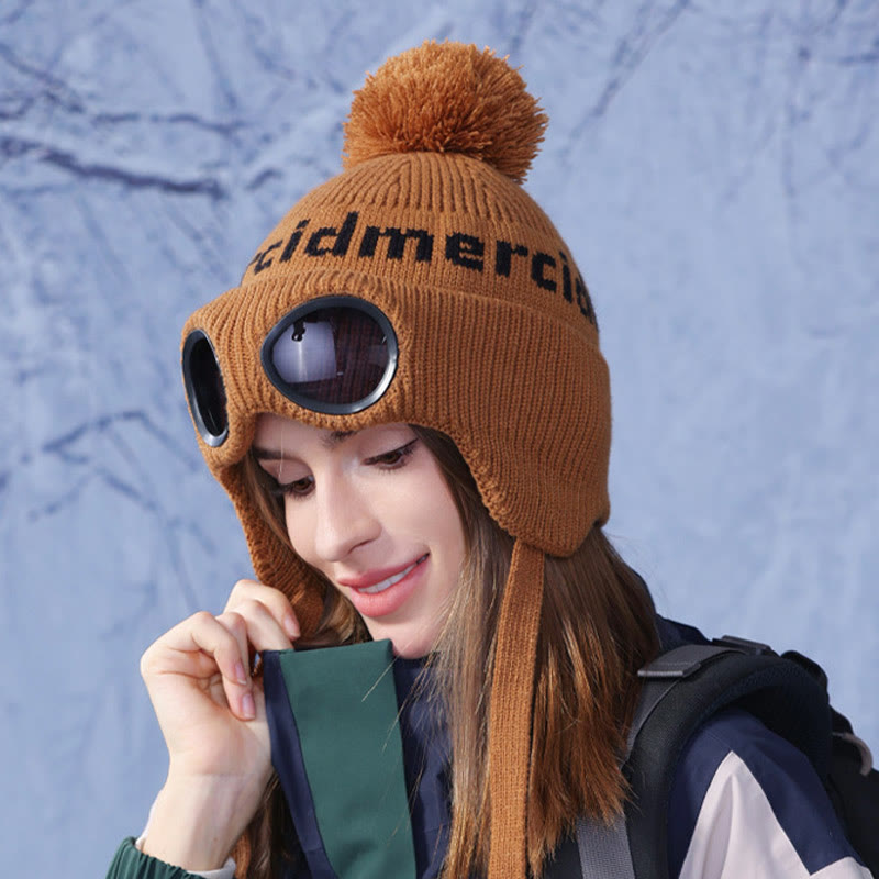 Bonnet chaud coupe-vent avec lunettes de protection - image 9