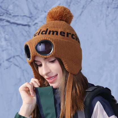 Bonnet chaud coupe-vent avec lunettes de protection - image 9