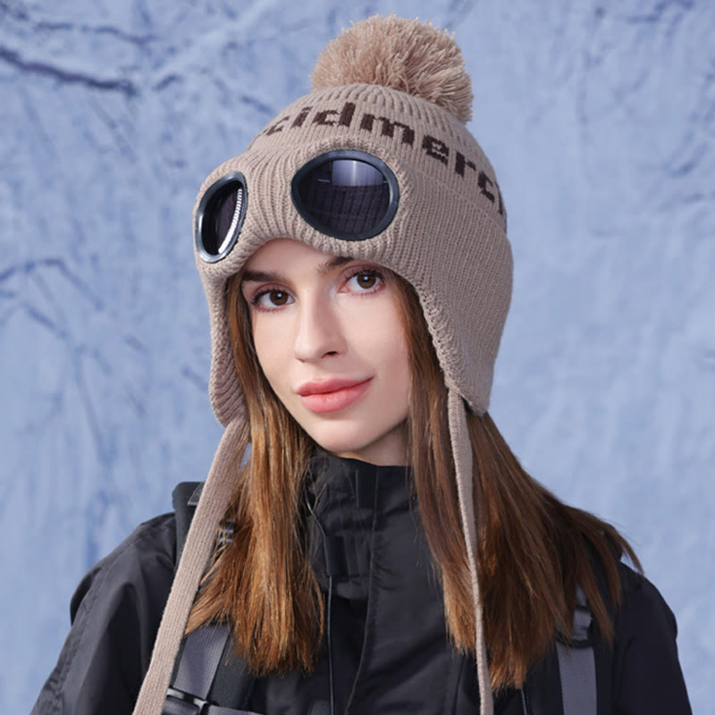 Bonnet chaud coupe-vent avec lunettes de protection - image 14
