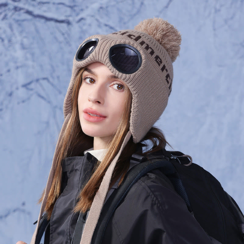 Bonnet chaud coupe-vent avec lunettes de protection - image 13