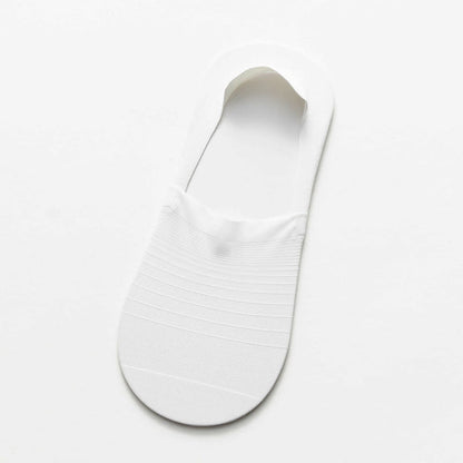 Chaussettes invisibles en soie glacée (5 paires) - Blanc - EU38-43 (US5-9) - image 14