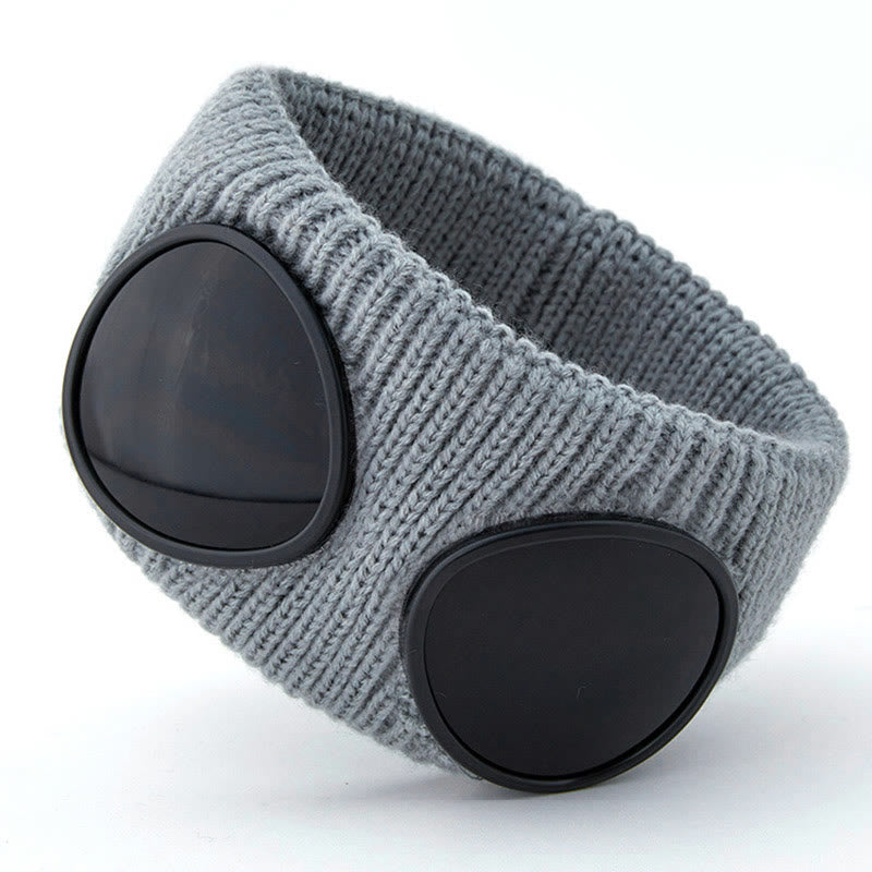 Bandeau uni avec lunettes - Gris - One Size - image 10