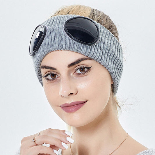 Bandeau uni avec lunettes - image 0