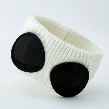 Bandeau uni avec lunettes - Blanc - One Size - image 8