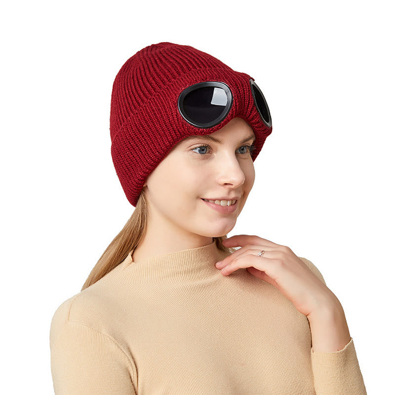Bonnet chaud avec lunettes de protection - image 9