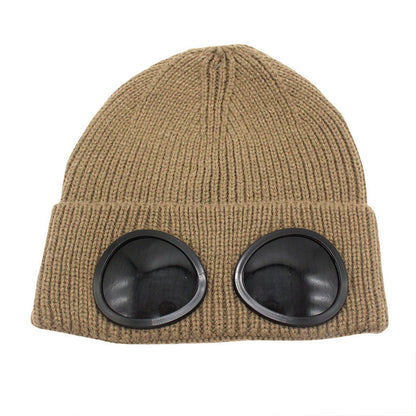 Bonnet chaud avec lunettes de protection - Kaki - One Size - image 14
