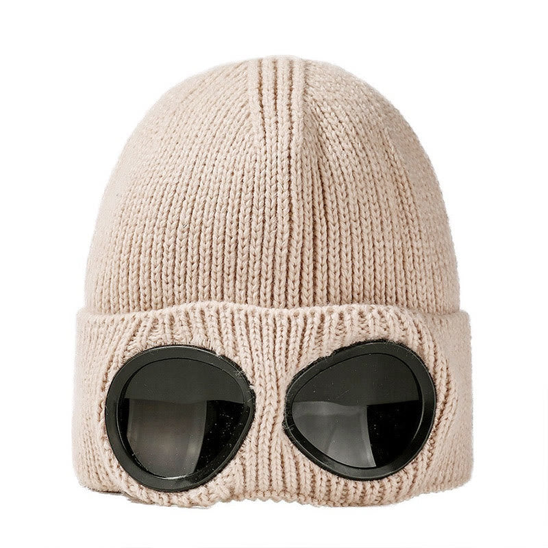Bonnet chaud avec lunettes de protection - Abricot - One Size - image 13