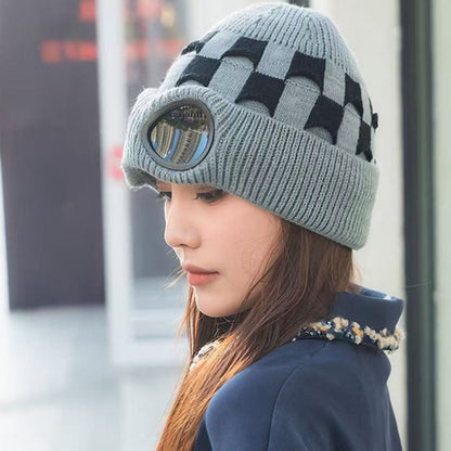 Bonnet souple à grille avec lunettes - image 2