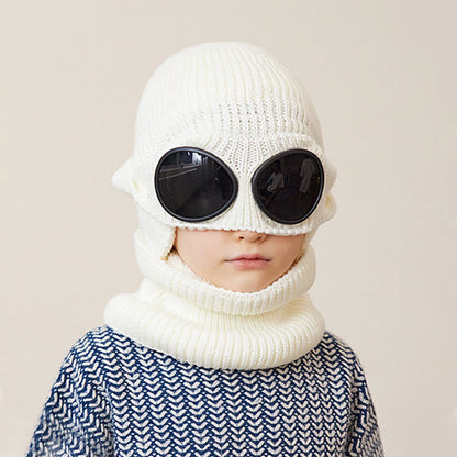 Écharpe unisexe, bonnet et lunettes de protection - image 2
