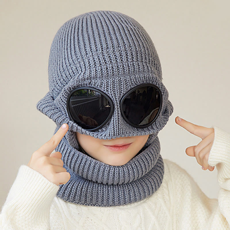 Écharpe unisexe, bonnet et lunettes de protection - image 13