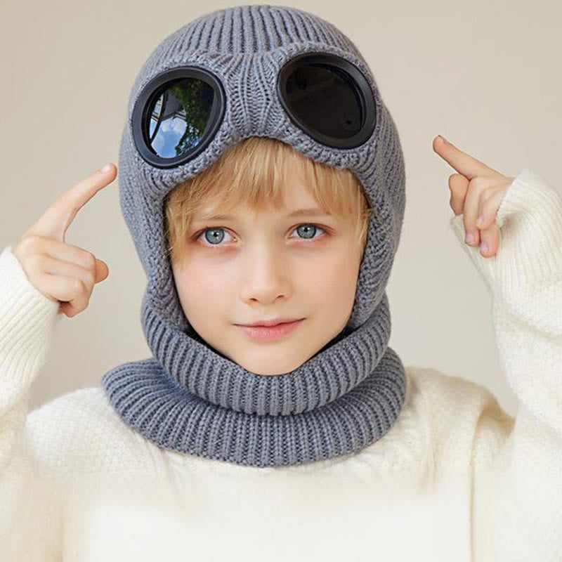 Écharpe unisexe, bonnet et lunettes de protection - image 12