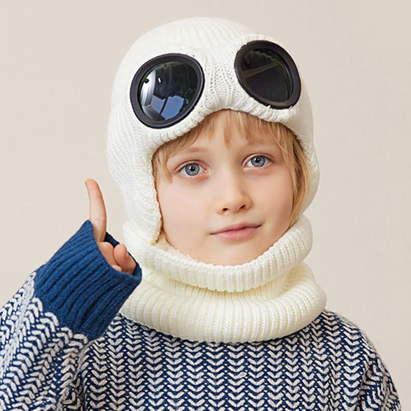 Écharpe unisexe, bonnet et lunettes de protection - image 1