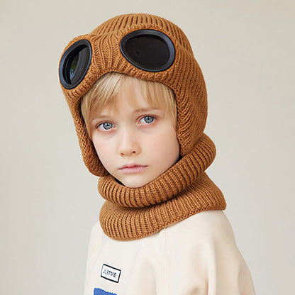 Écharpe unisexe, bonnet et lunettes de protection - image 7